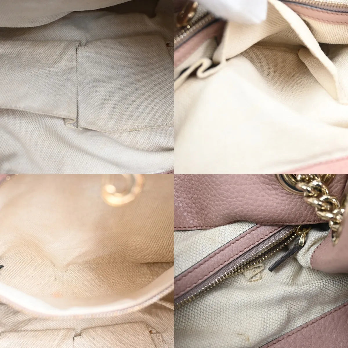 Gucci Soho Chain Strap Leather Pink Leather Shoulder Bag Bag (Pre-Owned)