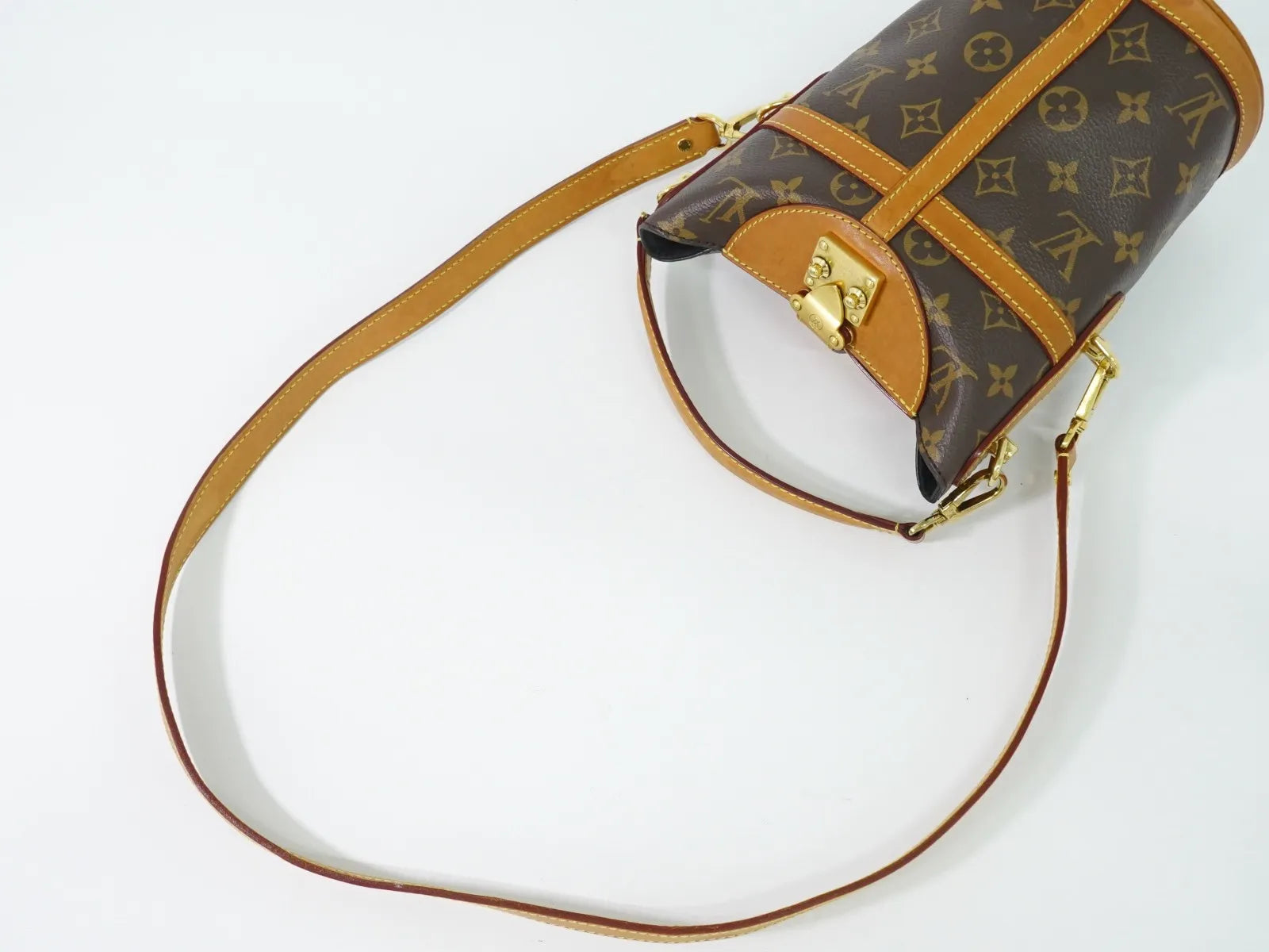 Louis Vuitton Duffle Monogram Canvas Brown Canvas Handbag (Pre-Owned)