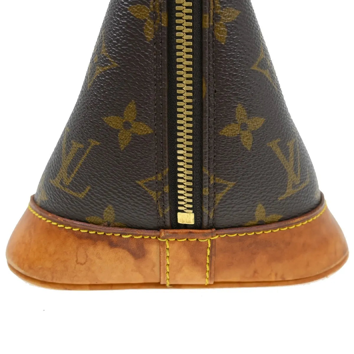 Louis Vuitton Alma Handbag Monogram Canvas Brown Canvas Handbag (Pre-Owned)