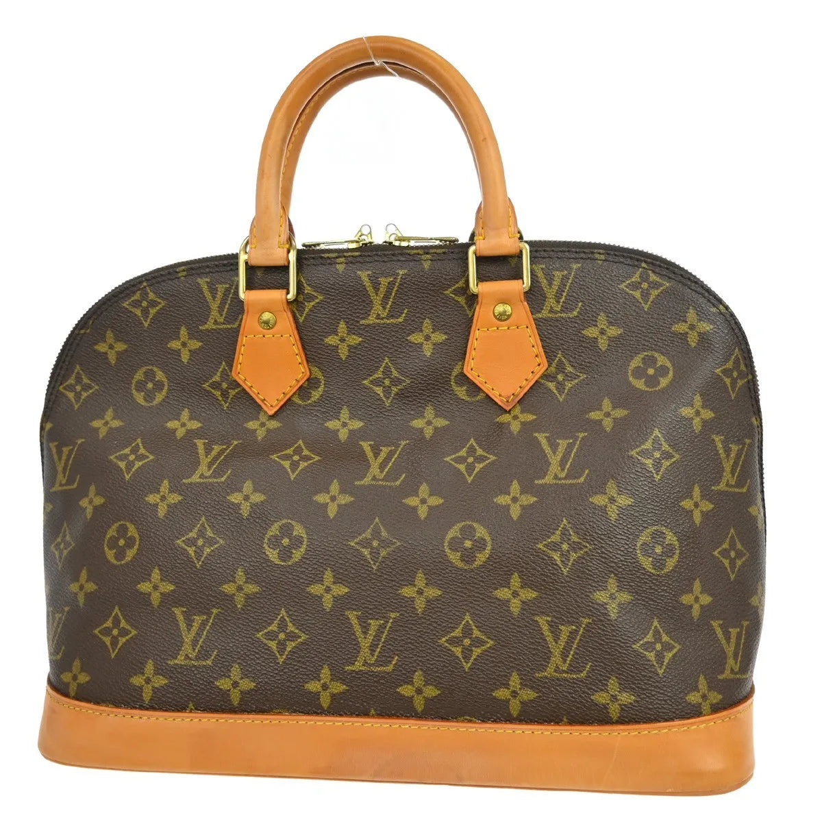Louis Vuitton Vintage Alma Monogram Canvas Brown Canvas Handbag (Pre-Owned)