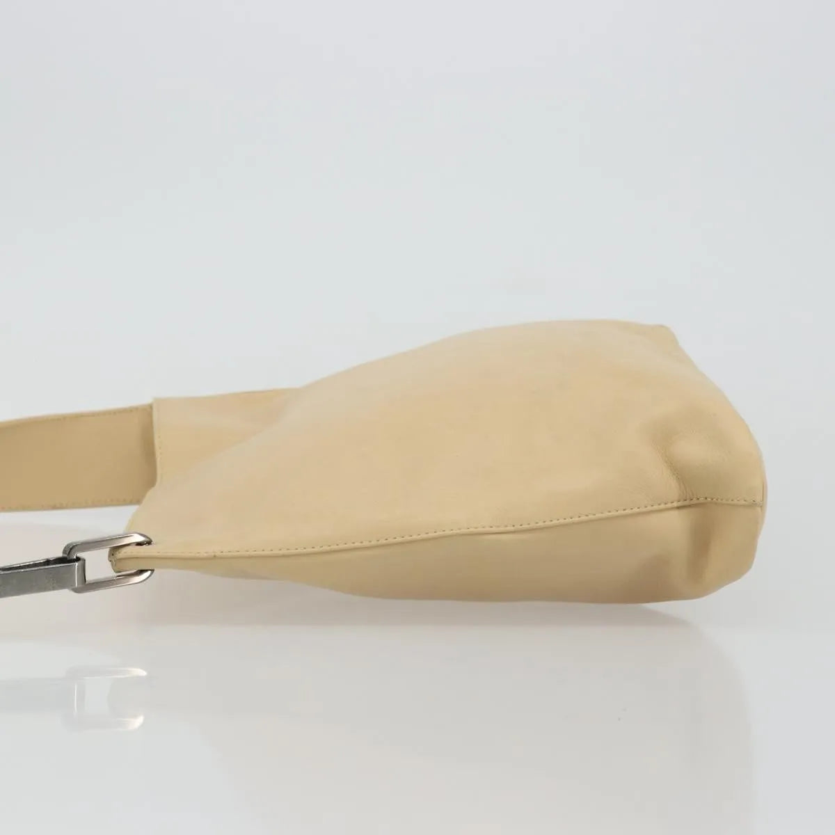 Gucci Vintage Flat Messenger Leather Beige Leather Shoulder Bag Bag (Pre-Owned)