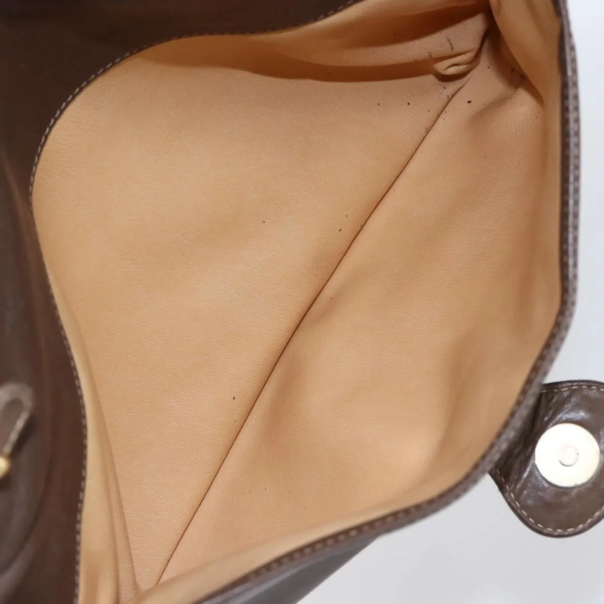 Celine Vintage Leather Brown Leather Shoulder Bag Bag (Pre-Owned)