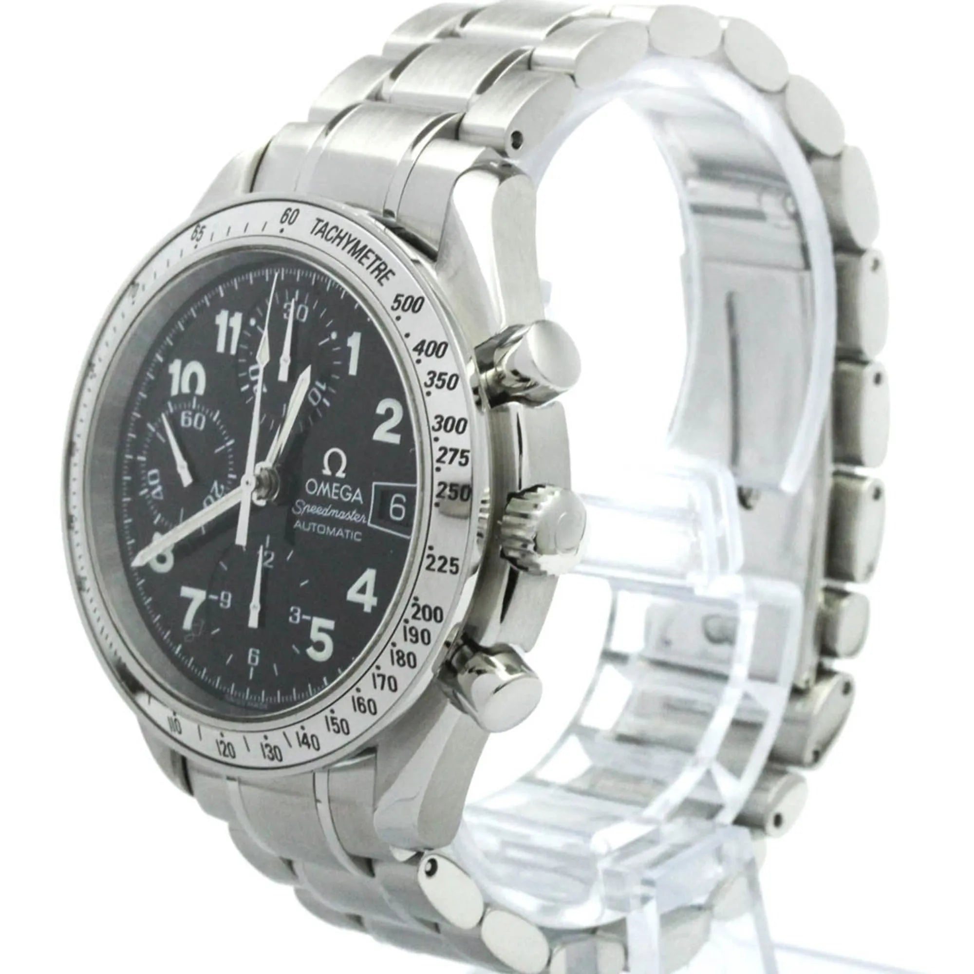 Omega Speedmaster Date Chronograph Automatic Watch Stainless Steel Watch (Pre-Owned)