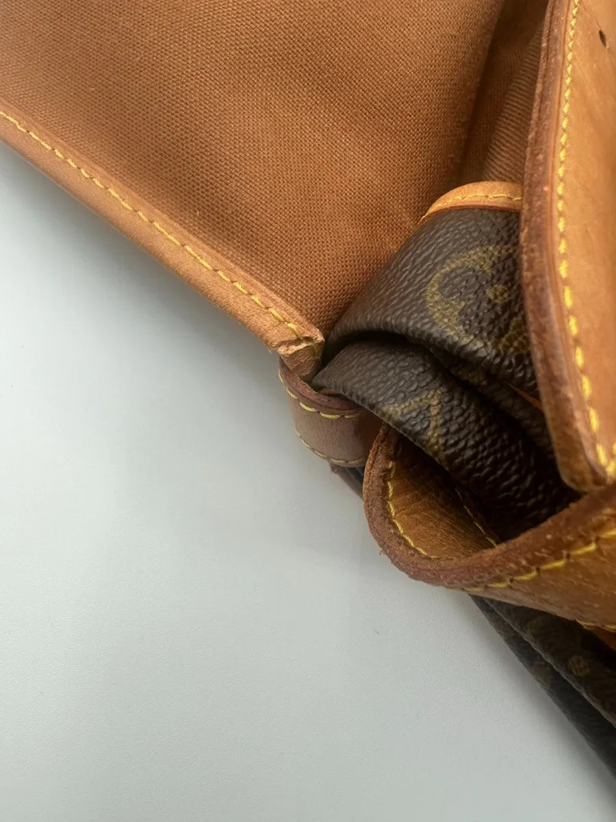 Louis Vuitton Saumur Monogram Canvas Brown Canvas Shoulder Bag Bag (Pre-Owned)