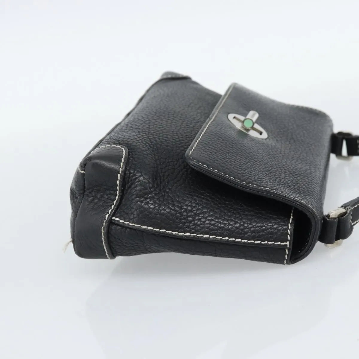 Tiffany & Co. Vintage Leather Black Leather Shoulder Bag Bag (Pre-Owned)