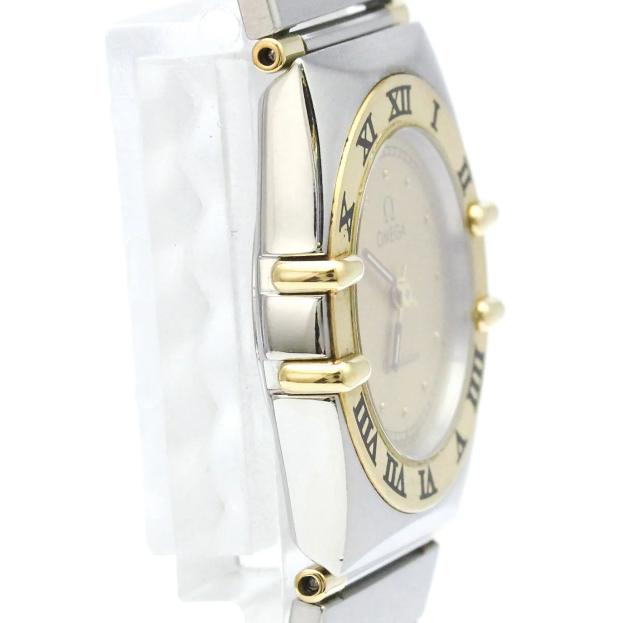 Omega Constellation Quartz Stainless Steel And Yellow Gold Watch (Pre-Owned)