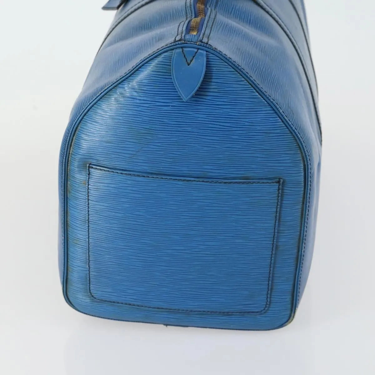 Louis Vuitton Keepall Epi Leather Blue Leather Travel Bag Bag (Pre-Owned)