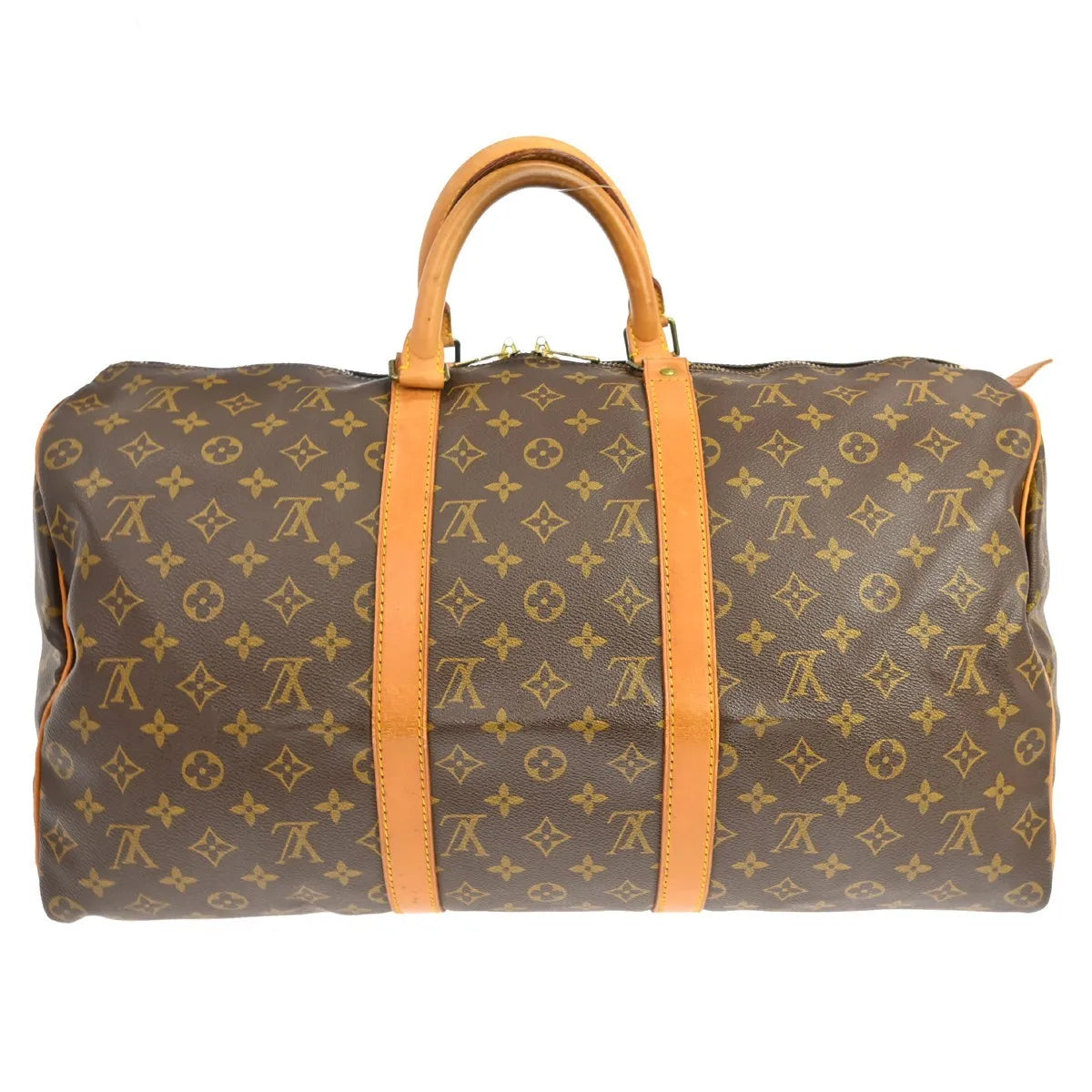 Louis Vuitton Keepall Monogram Canvas Brown Canvas Travel Bag Bag (Pre-Owned)