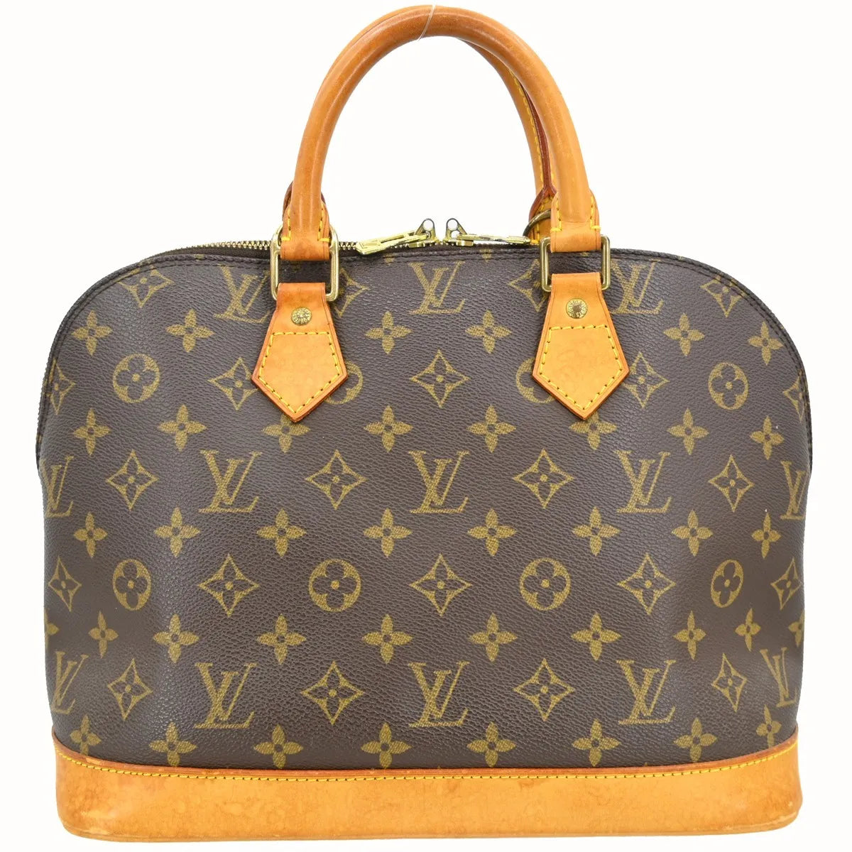 Louis Vuitton Alma Monogram Canvas Brown Canvas Handbag (Pre-Owned)