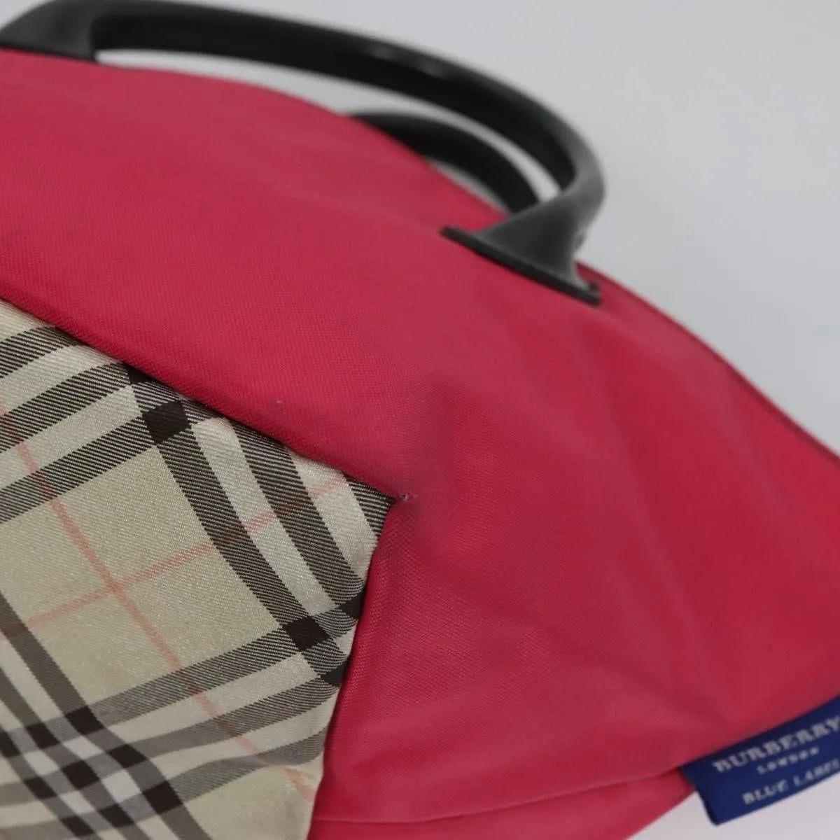Burberry Blue Label Nylon Pink Nylon Tote Bag Bag (Pre-Owned)