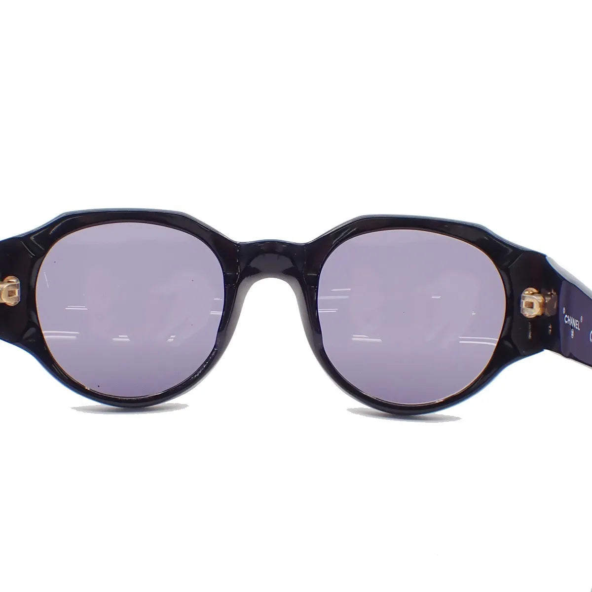 Chanel Chanel Logo Sunglasses Eye Wear Plastic Black Plastic Sunglasse Accessory (Pre-Owned)