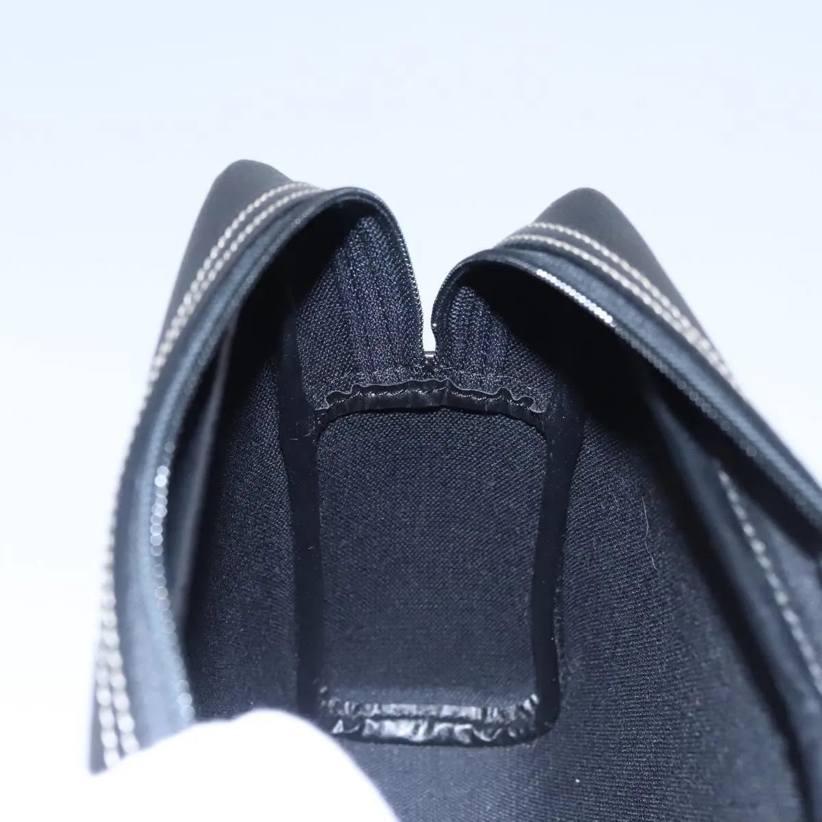 Christian Dior Vintage Honeycomb Zip Coated Canvas Black Canvas Clutche & Pouche Bag (Pre-Owned)