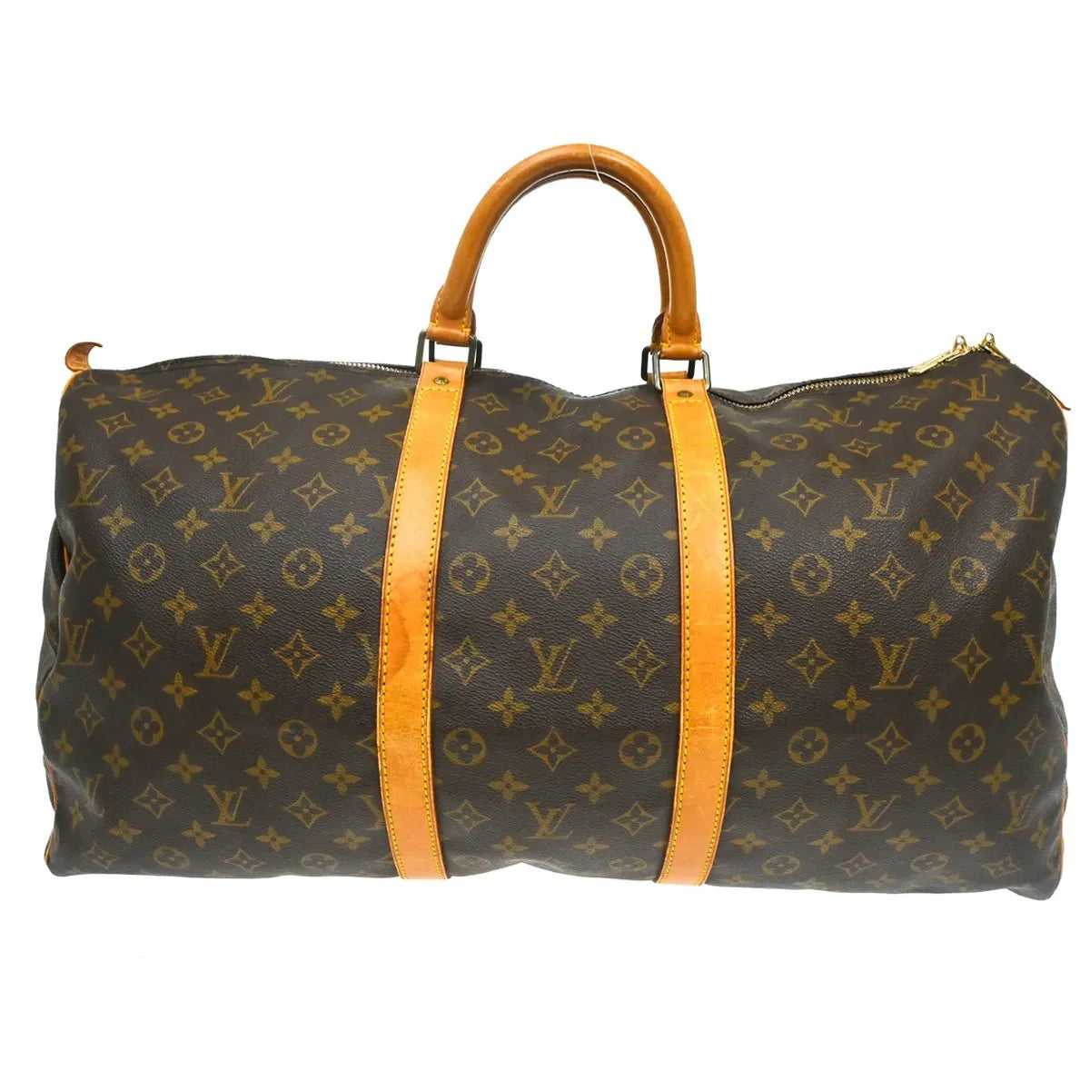 Louis Vuitton Keepall Bag Monogram Canvas Brown Canvas Travel Bag Bag (Pre-Owned)