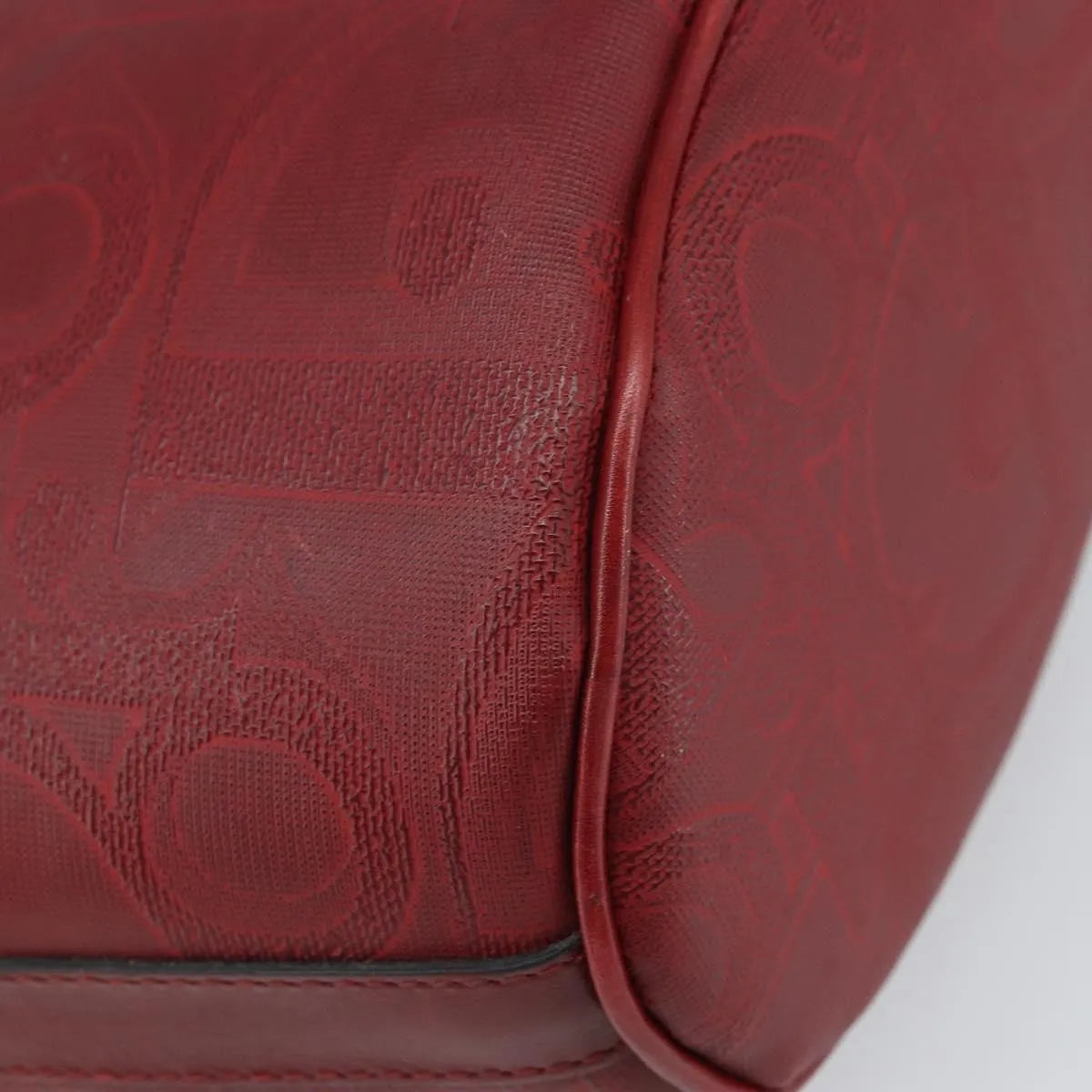 Christian Dior Vintage Trotter Canvas Red Canvas Shoulder Bag Bag (Pre-Owned)
