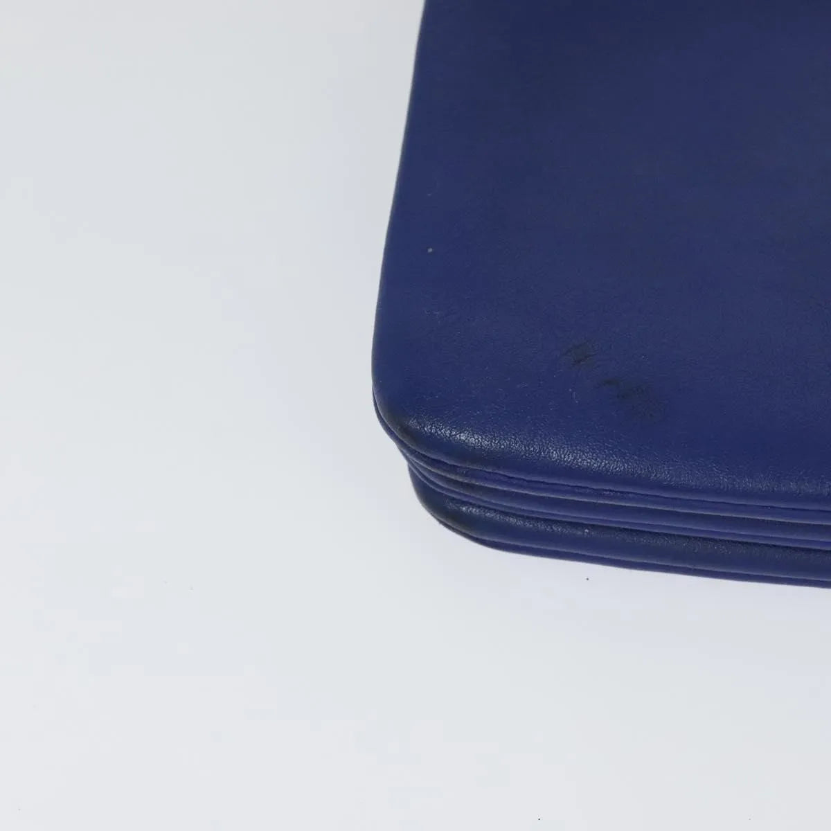 Celine Trio Leather Blue Leather Shoulder Bag Bag (Pre-Owned)