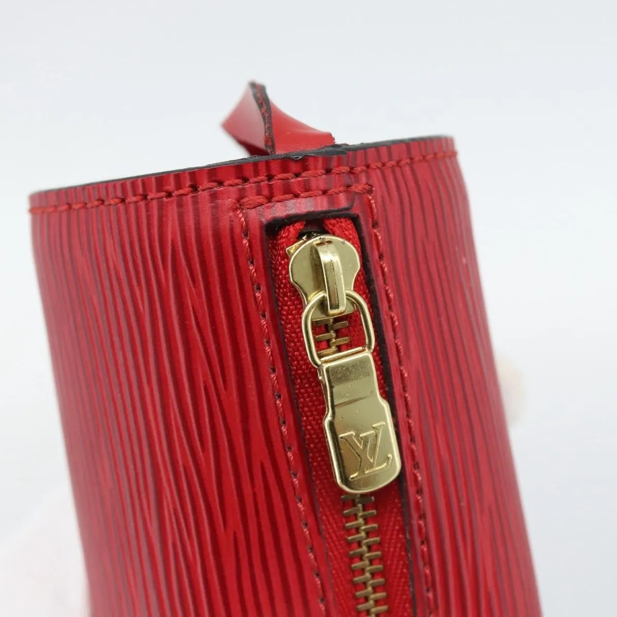 Louis Vuitton Soufflot Pochette Epi Leather Red Leather Clutche & Pouche Bag (Pre-Owned)