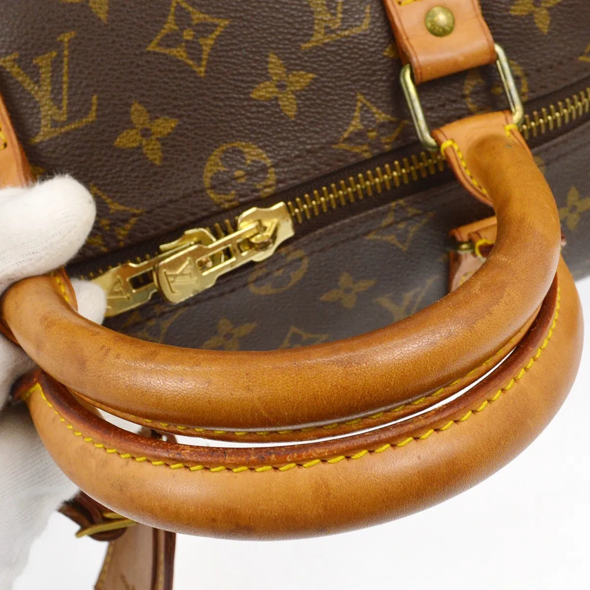 Louis Vuitton Keepall Monogram Canvas Brown Canvas Travel Bag Bag (Pre-Owned)