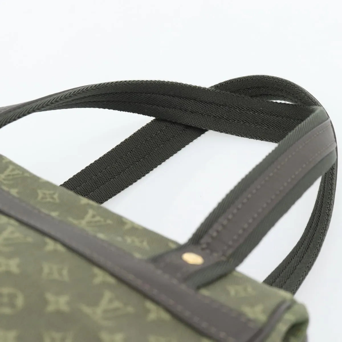Louis Vuitton Joséphine Mini Lin Khaki Canvas Handbag (Pre-Owned)