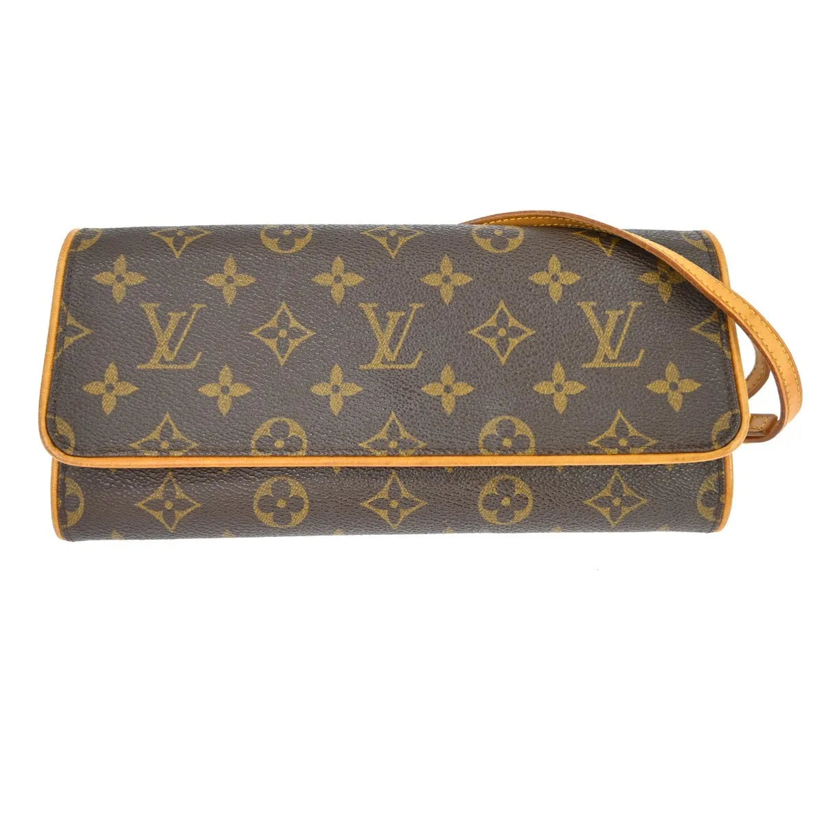 Louis Vuitton Twin Handbag Monogram Canvas Brown Canvas Clutche & Pouche Bag (Pre-Owned)