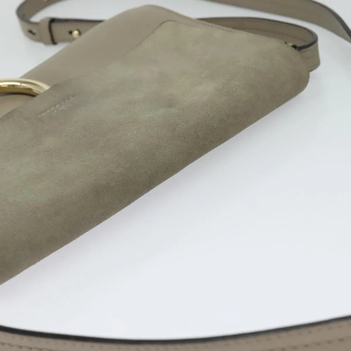 Chloe Faye Shoulder Bag Leather And Suede Beige Leather Shoulder Bag Bag (Pre-Owned)