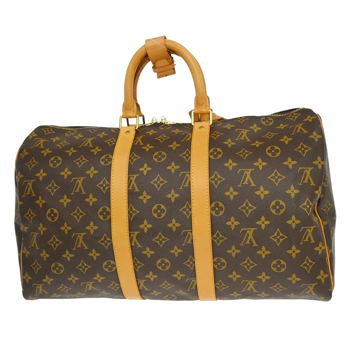 Louis Vuitton Keepall Bag Monogram Canvas Brown Canvas Travel Bag Bag (Pre-Owned)