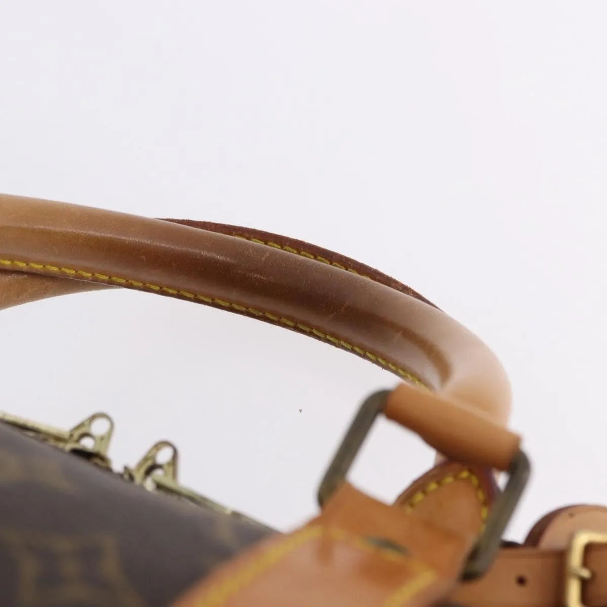 Louis Vuitton Keepall Bandoulière Monogram Brown Canvas Travel Bag Bag (Pre-Owned)