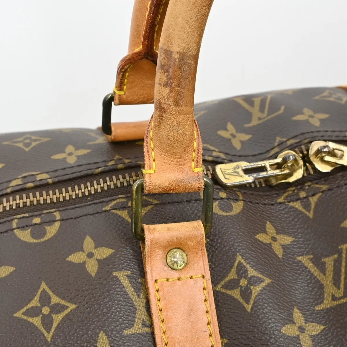 Louis Vuitton Keepall Monogram Canvas Brown Canvas Travel Bag Bag (Pre-Owned)