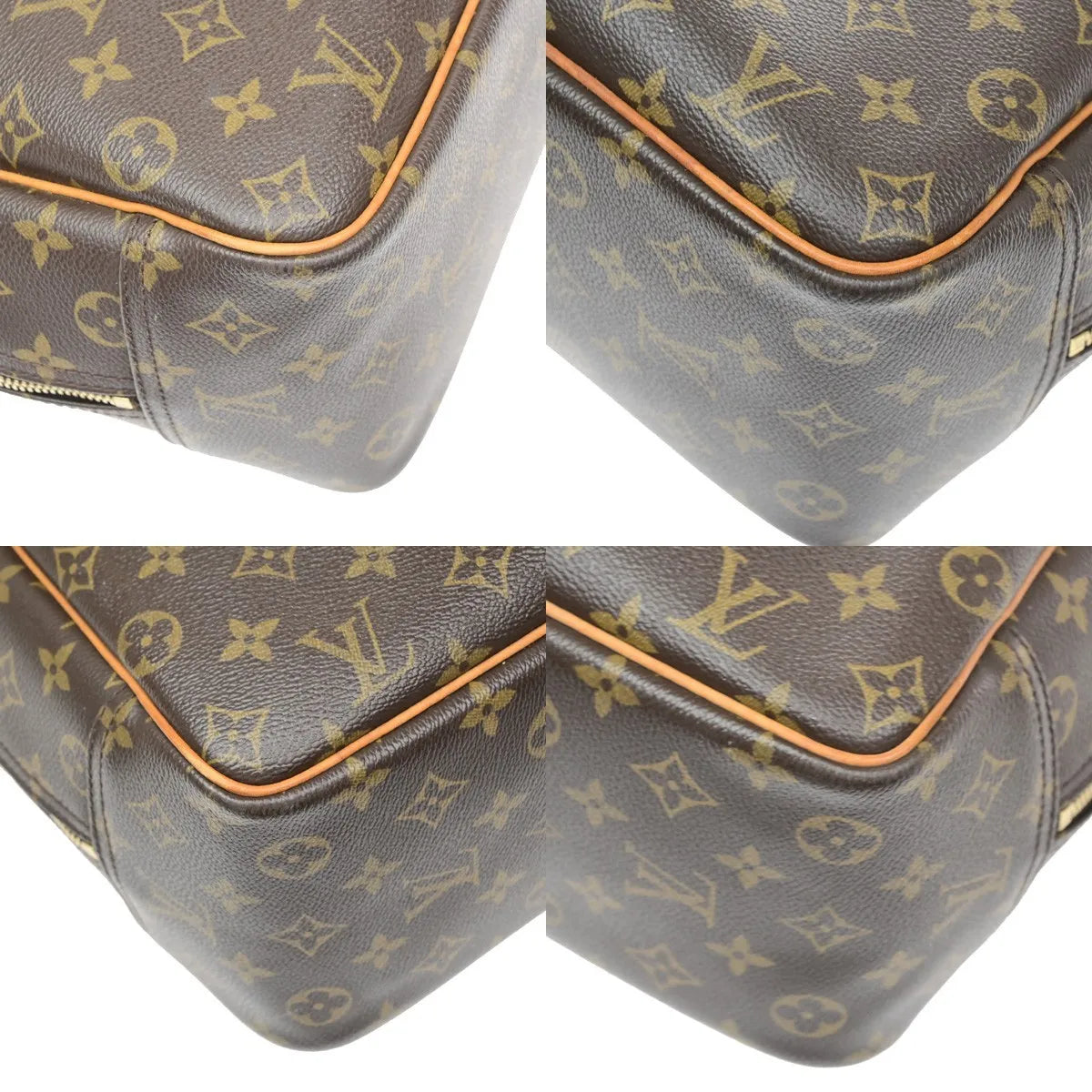Louis Vuitton Deauville Monogram Brown Canvas Handbag (Pre-Owned)