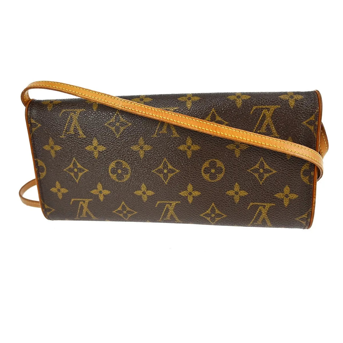 Louis Vuitton Twin Monogram Brown Canvas Clutche & Pouche Bag (Pre-Owned)