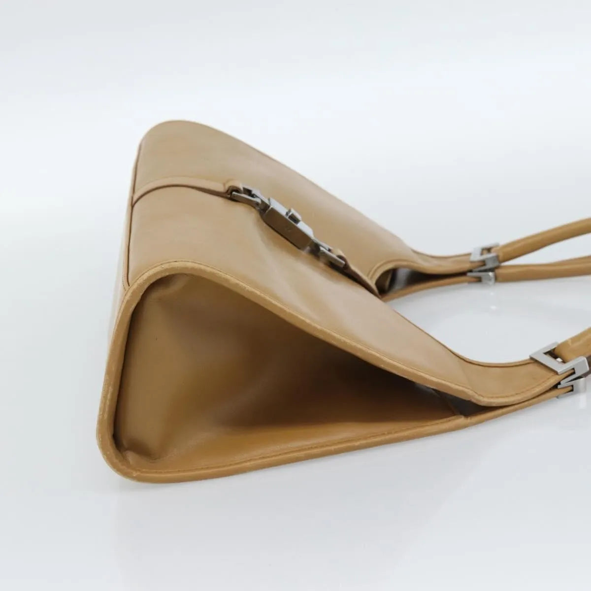 Gucci Piston Jackie O Hobo Leather Beige Leather Handbag (Pre-Owned)