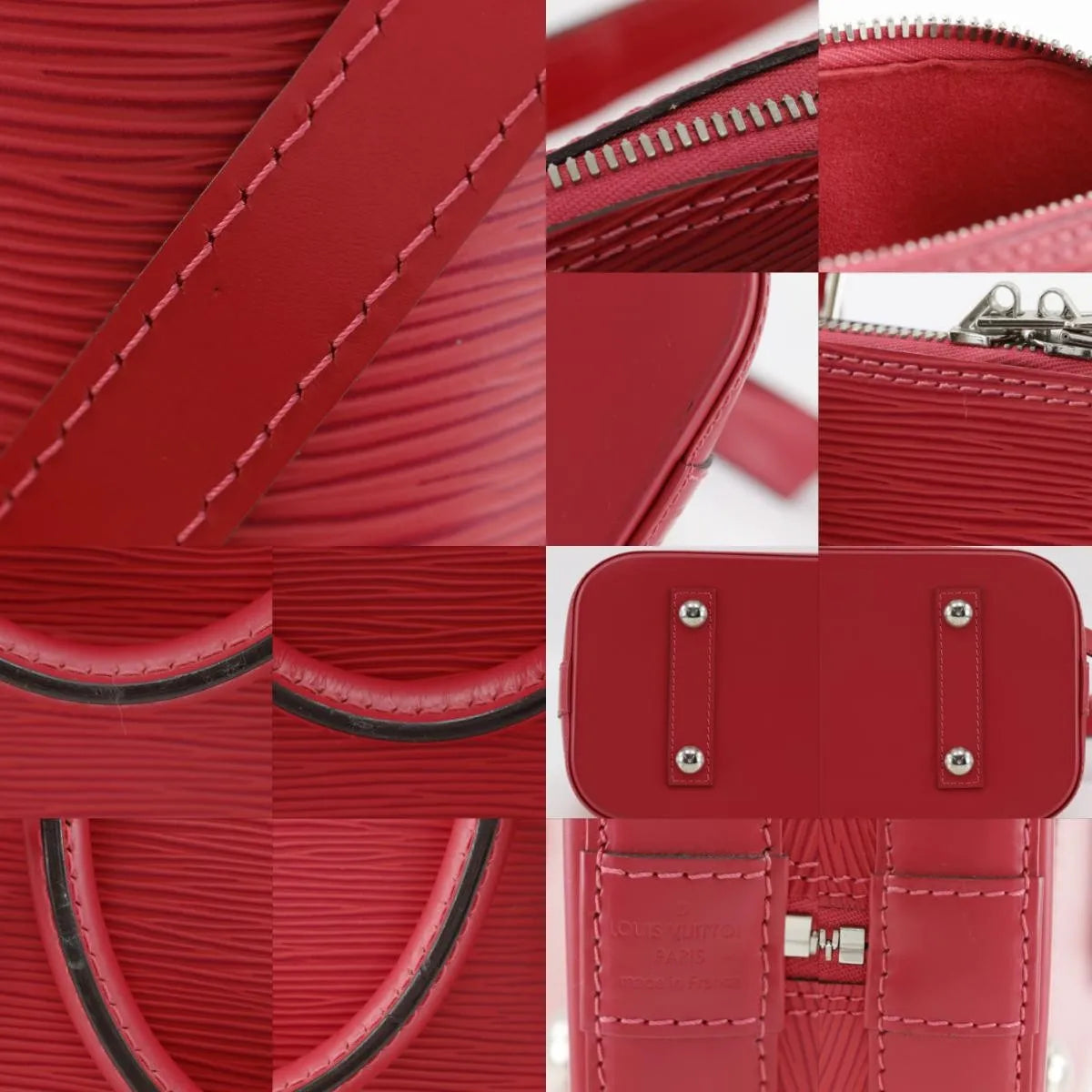 Louis Vuitton Alma Epi Red Leather Handbag (Pre-Owned)