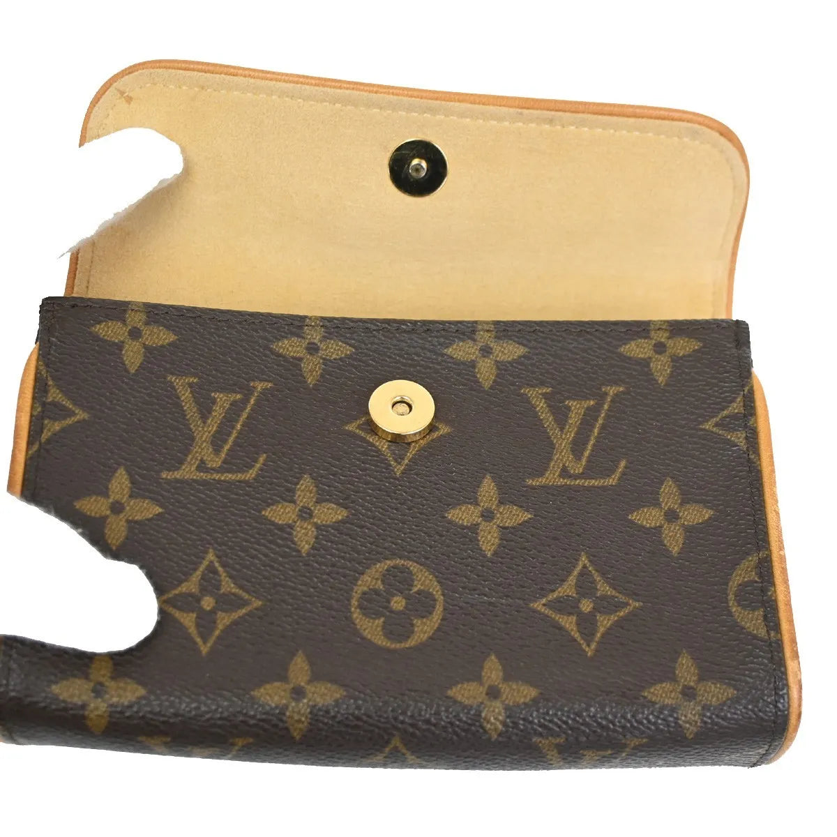 Louis Vuitton Florentine Waist Bag Monogram Brown Canvas Clutche & Pouche Bag (Pre-Owned)