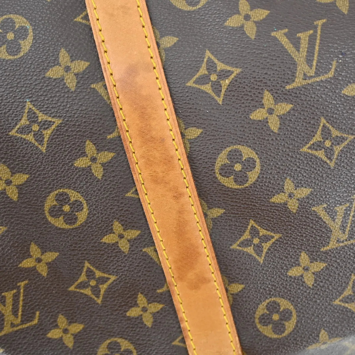 Louis Vuitton Keepall Bag Monogram Canvas Brown Canvas Travel Bag Bag (Pre-Owned)