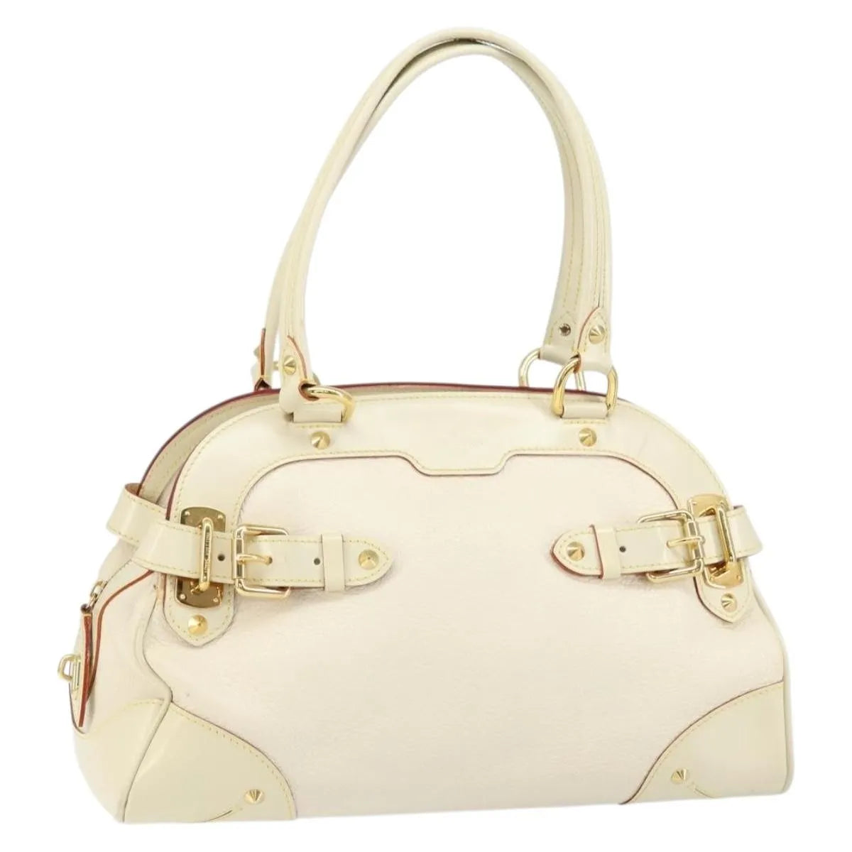 Louis Vuitton Suhali Le Radieux Leather White Leather Handbag (Pre-Owned)