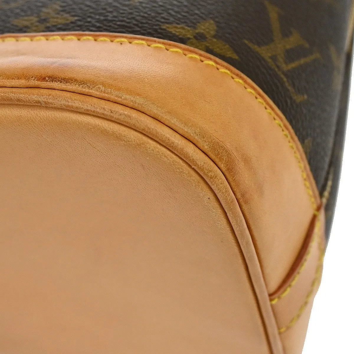 Louis Vuitton Alma Monogram Brown Canvas Handbag (Pre-Owned)