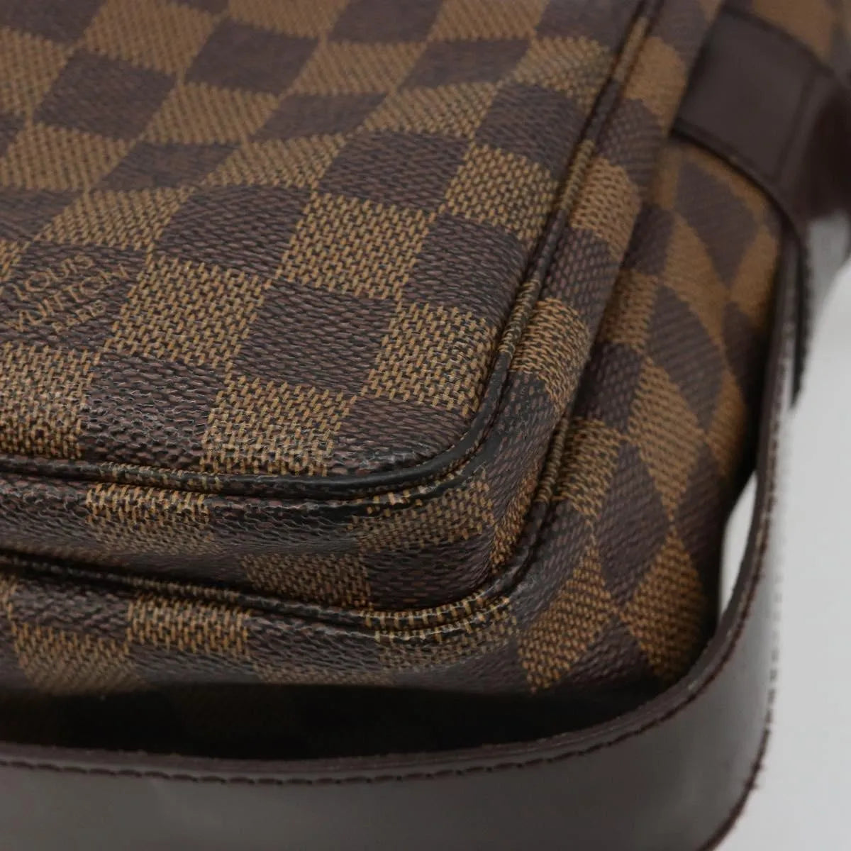 Louis Vuitton Naviglio Damier Ebene Brown Canvas Shoulder Bag Bag (Pre-Owned)
