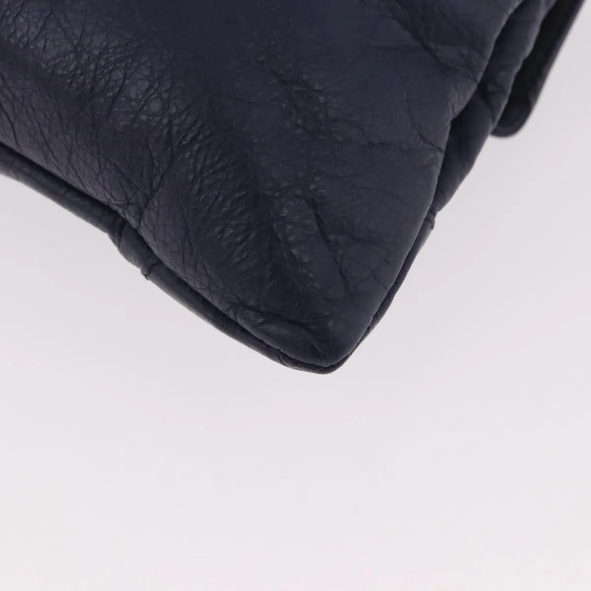 Balenciaga Classic Studs Envelope Strap Clutch Leather Navy Leather Clutche & Pouche Bag (Pre-Owned)