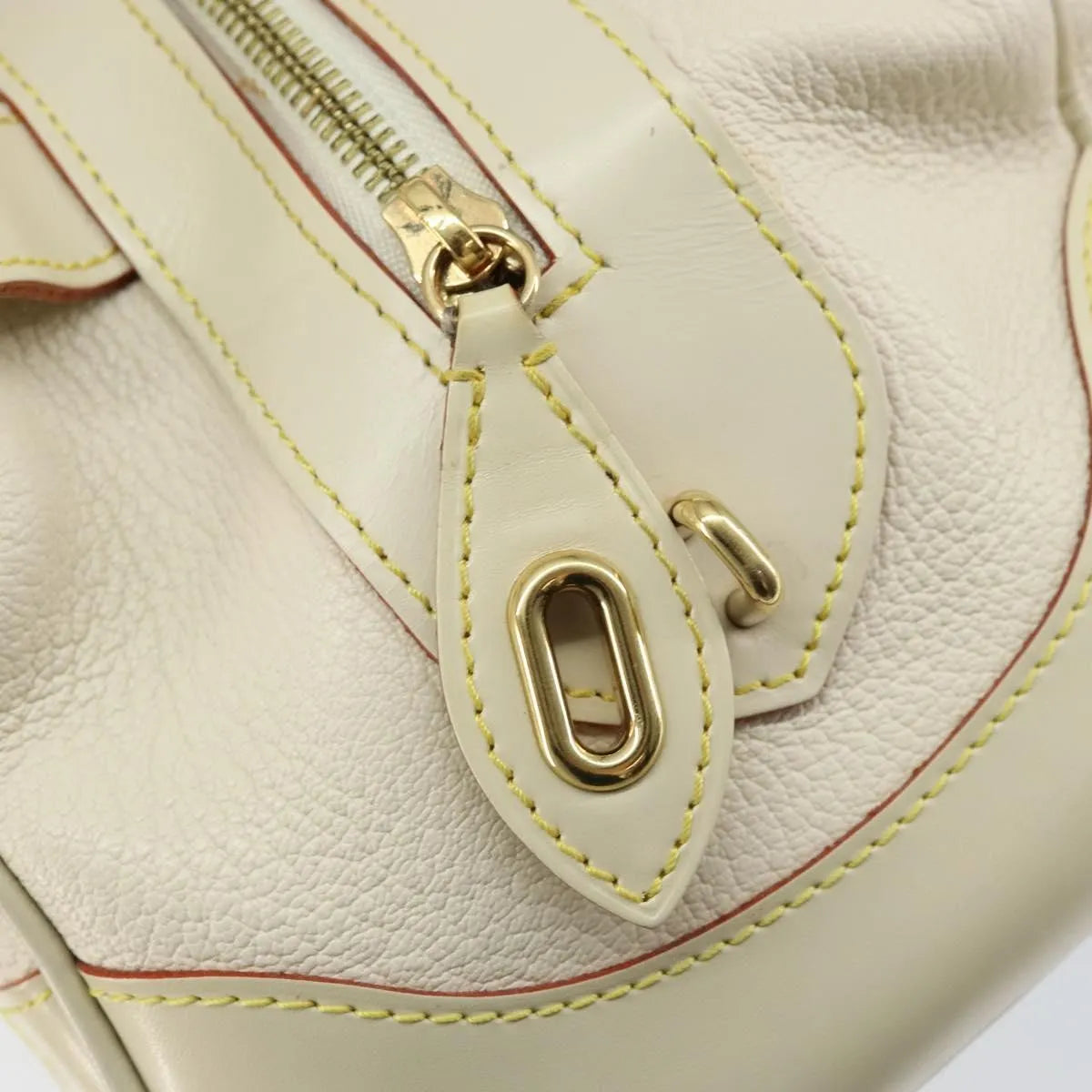 Louis Vuitton Suhali Le Radieux Leather White Leather Handbag (Pre-Owned)