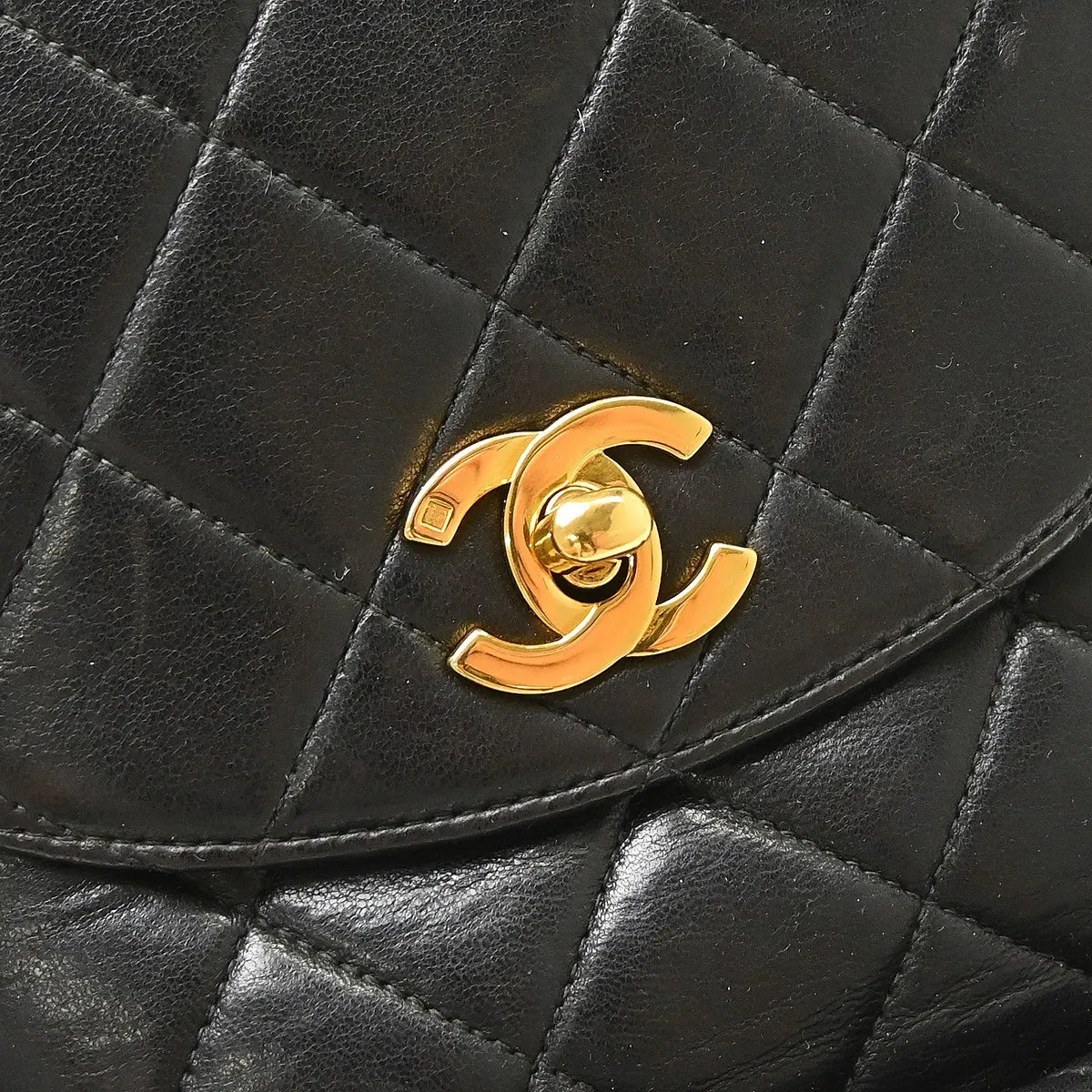 Chanel Duma Drawstring Quilted Leather Black Leather Backpack Bag (Pre-Owned)
