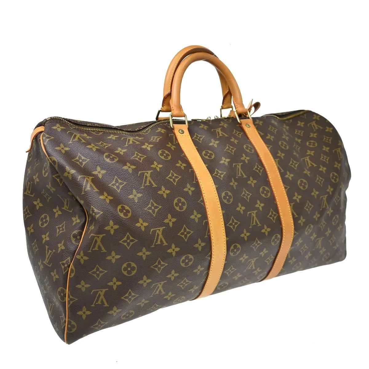 Louis Vuitton Keepall Monogram Canvas Brown Canvas Travel Bag Bag (Pre-Owned)