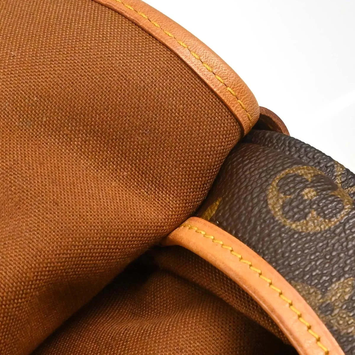 Louis Vuitton Saumur Monogram Canvas Brown Canvas Shoulder Bag Bag (Pre-Owned)