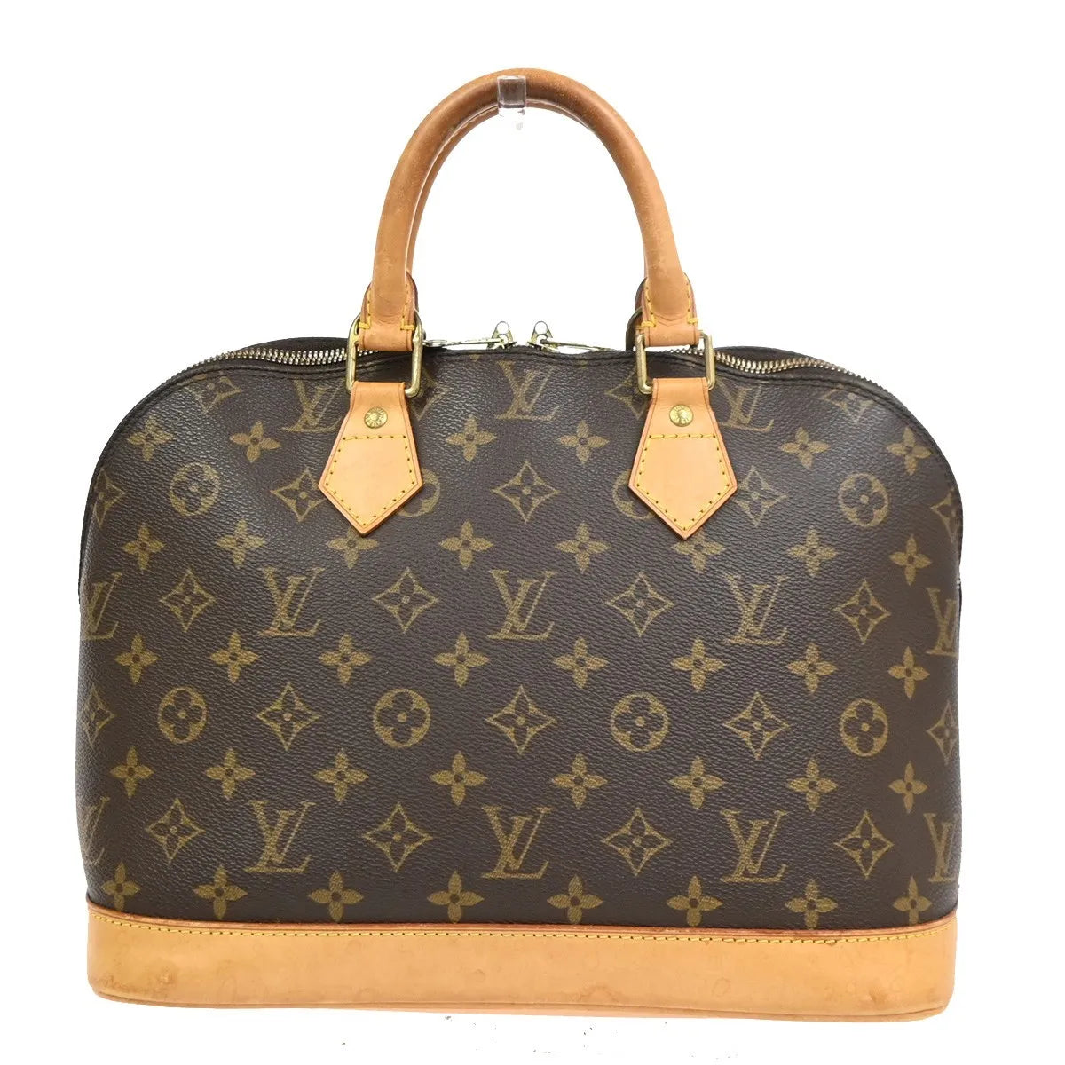Louis Vuitton Alma Monogram Brown Canvas Handbag (Pre-Owned)