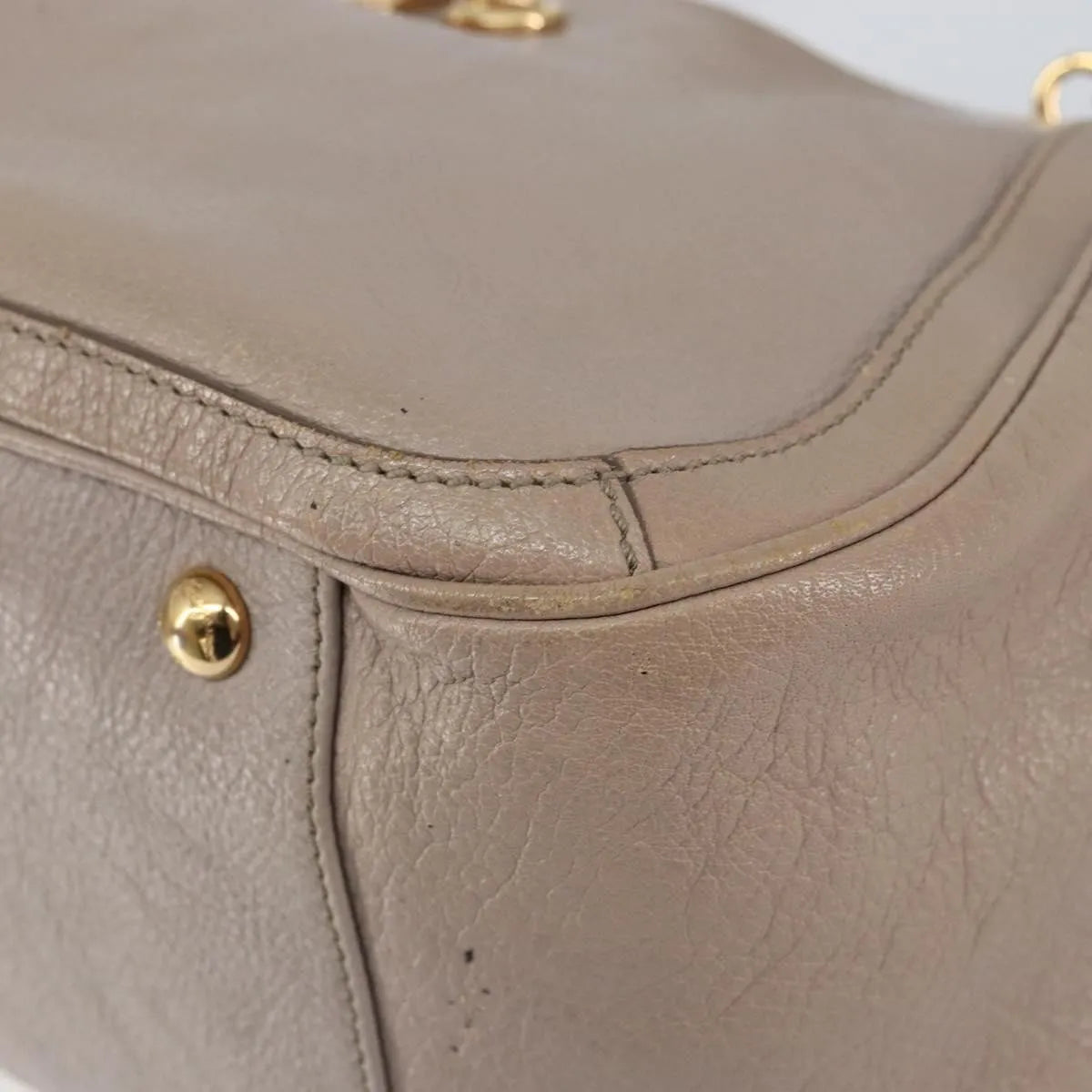 Salvatore Ferragamo Gancini Leather Pink Leather Handbag (Pre-Owned)