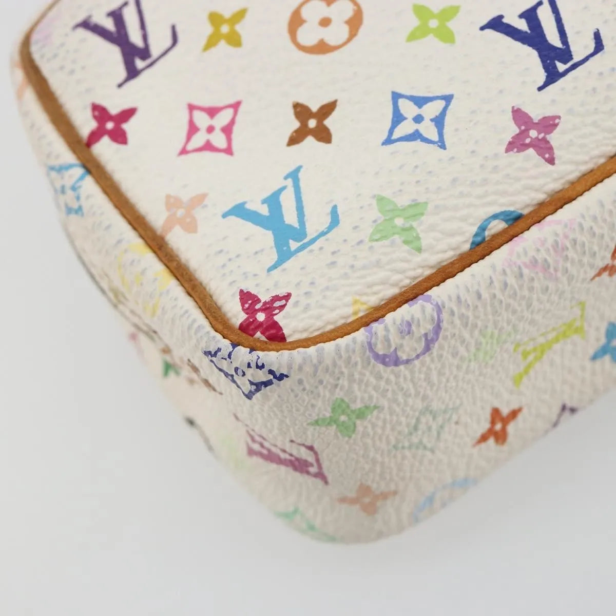 Louis Vuitton Wapity Trousse Monogram Multicolor White Canvas Clutche & Pouche Bag (Pre-Owned)