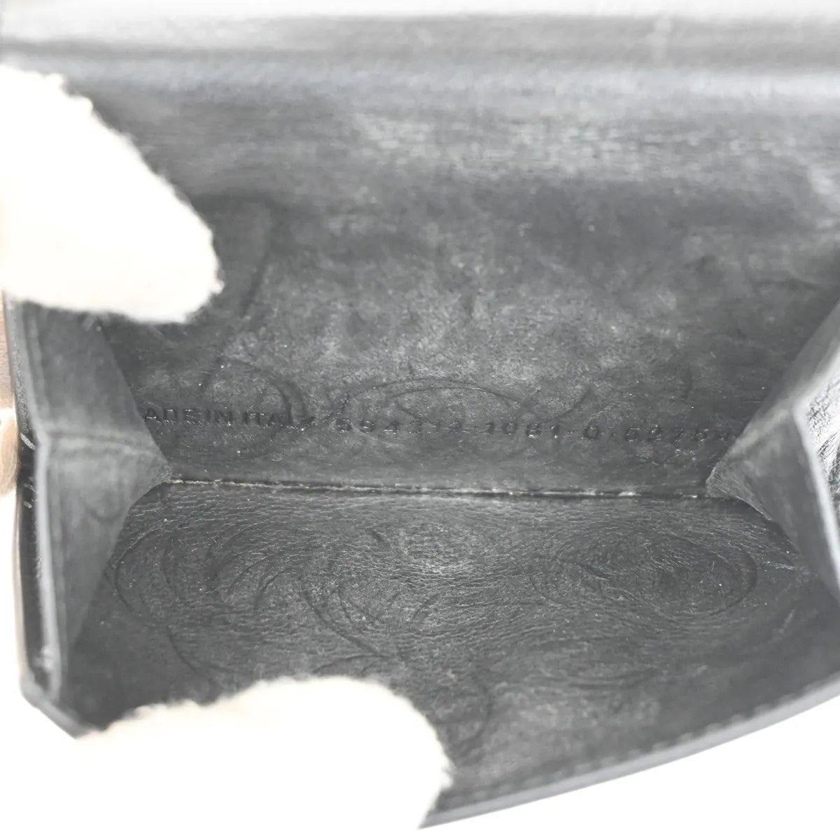 Balenciaga Trifold Leather Black Leather Wallets Accessory (Pre-Owned)