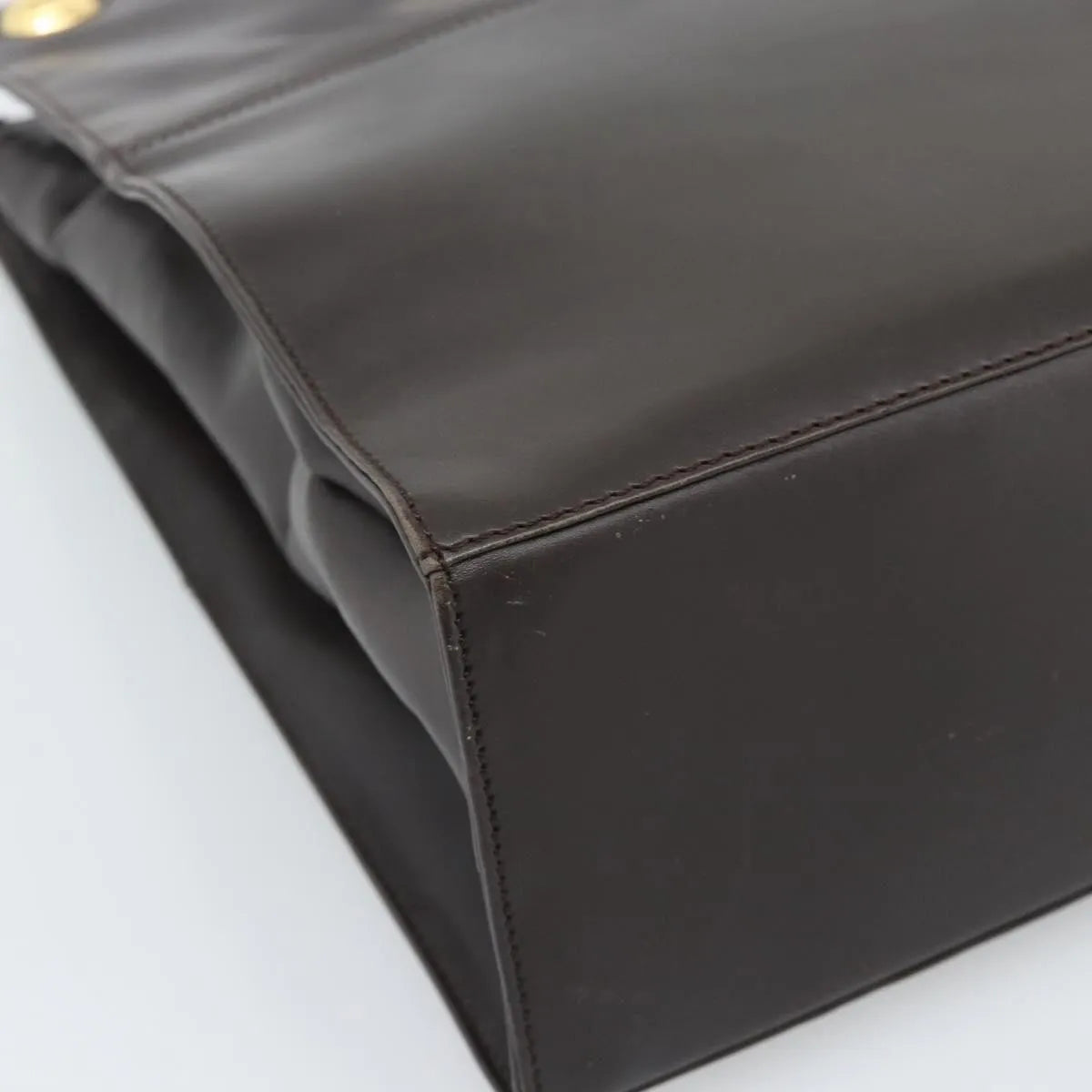 Salvatore Ferragamo Vintage Leather Brown Leather Tote Bag Bag (Pre-Owned)