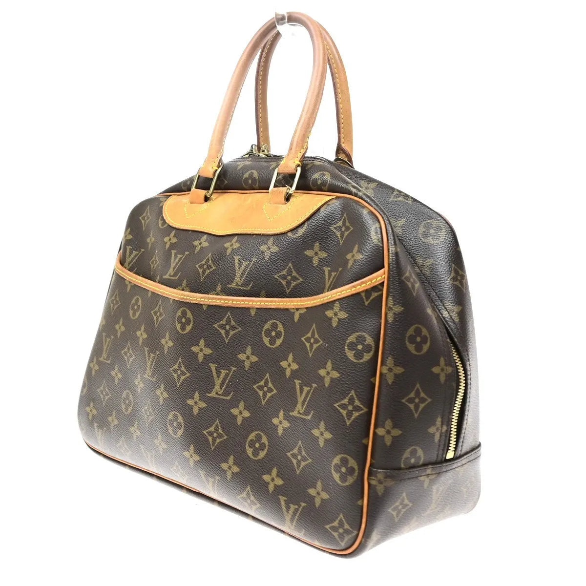 Louis Vuitton Deauville Monogram Brown Canvas Handbag (Pre-Owned)