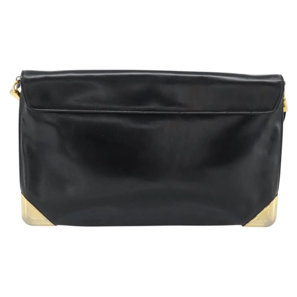 Christian Dior Cd Shoulder Bag Leather Black Leather Shoulder Bag Bag (Pre-Owned)
