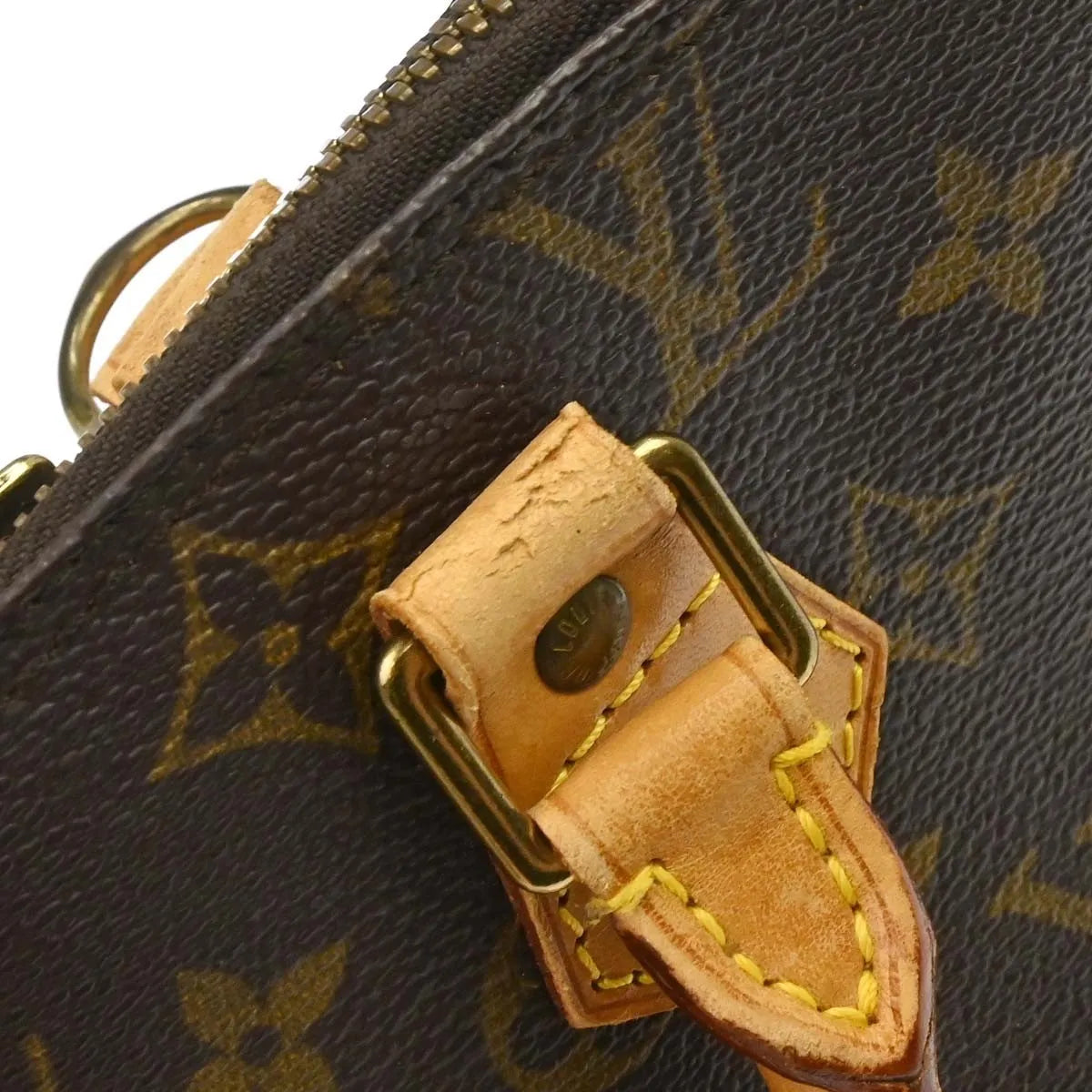 Louis Vuitton Alma Monogram Canvas Brown Canvas Handbag (Pre-Owned)