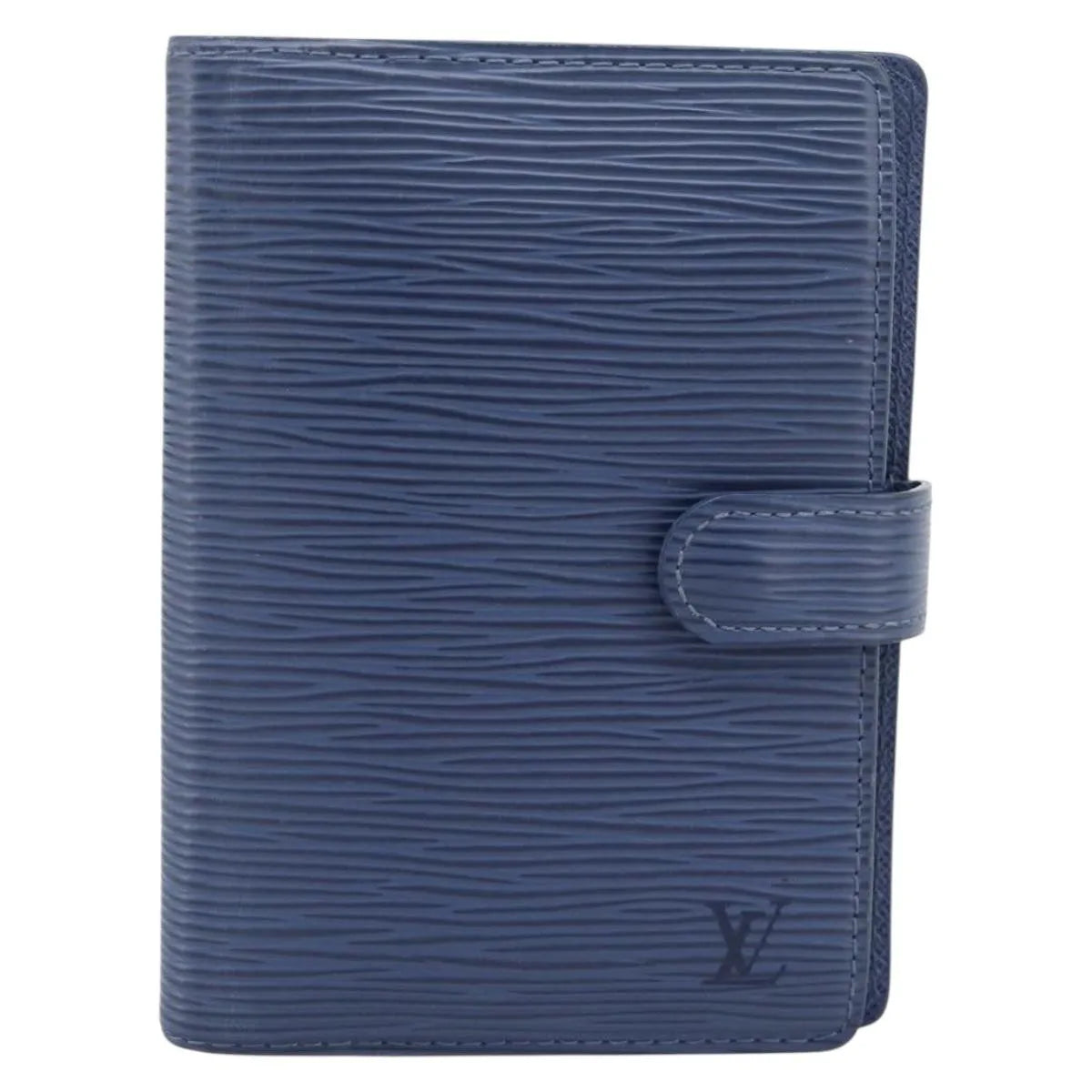 Louis Vuitton Agenda Cover Epi Blue Leather Clutche & Pouche Bag (Pre-Owned)